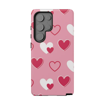 Pink and Red Hearts Samsung Galaxy Case - BOGO Cases
