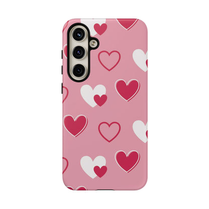 Pink and Red Hearts Samsung Galaxy Case - BOGO Cases