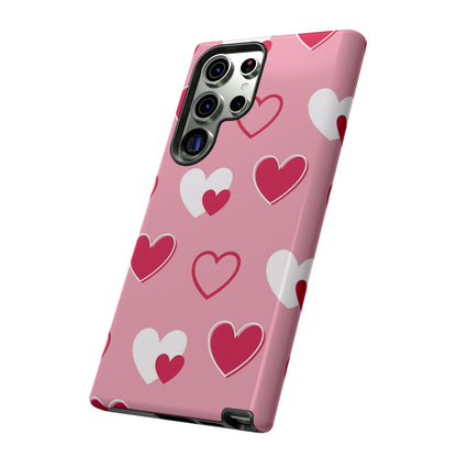 Pink and Red Hearts Samsung Galaxy Case - BOGO Cases