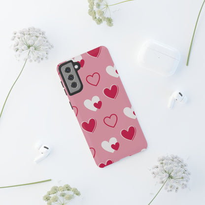 Pink and Red Hearts Samsung Galaxy Case - BOGO Cases
