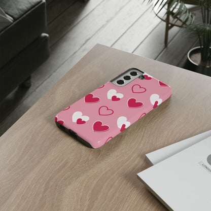 Pink and Red Hearts Samsung Galaxy Case - BOGO Cases