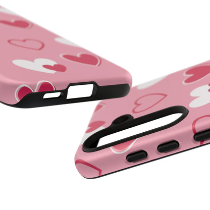 Pink and Red Hearts Samsung Galaxy Case - BOGO Cases