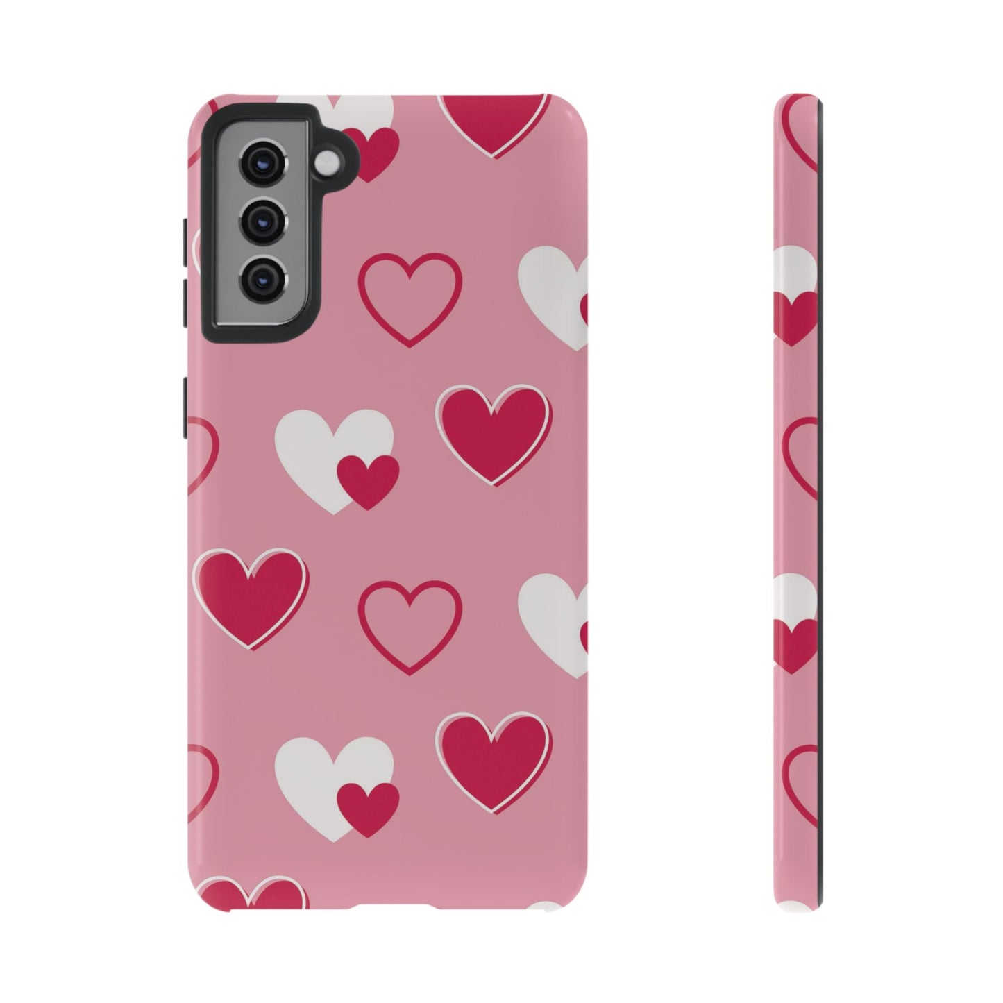 Pink and Red Hearts Samsung Galaxy Case - BOGO Cases