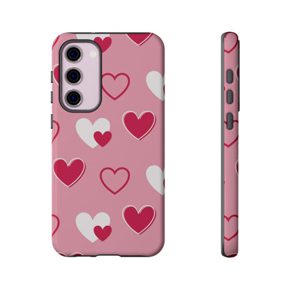 Pink and Red Hearts Samsung Galaxy Case - BOGO Cases