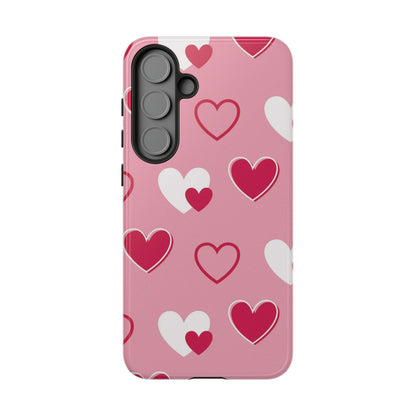 Pink and Red Hearts Samsung Galaxy Case - BOGO Cases