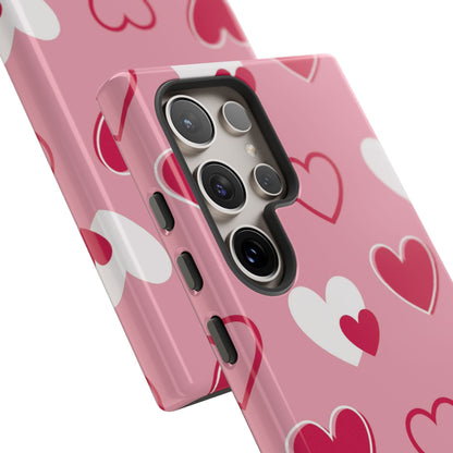Pink and Red Hearts Samsung Galaxy Case - BOGO Cases