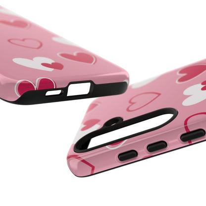 Pink and Red Hearts Samsung Galaxy Case - BOGO Cases