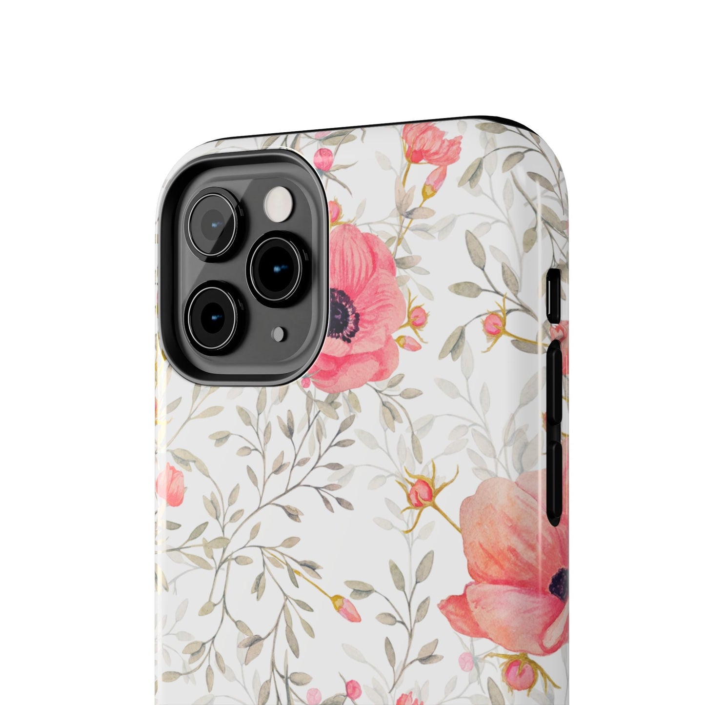 Pink Floral Watercolor iPhone Case – Feminine Poppy Blossom Design - BOGO Cases