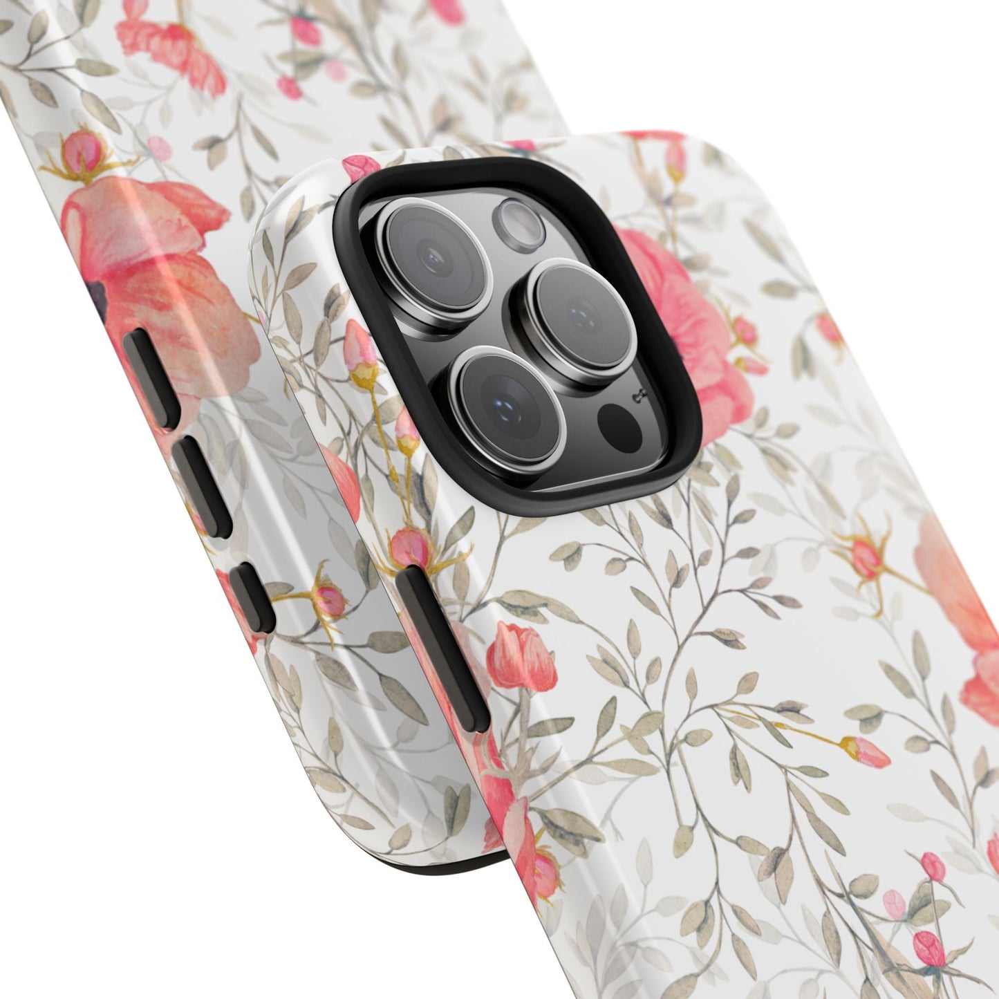 Pink Floral Watercolor iPhone Case – Feminine Poppy Blossom Design - BOGO Cases