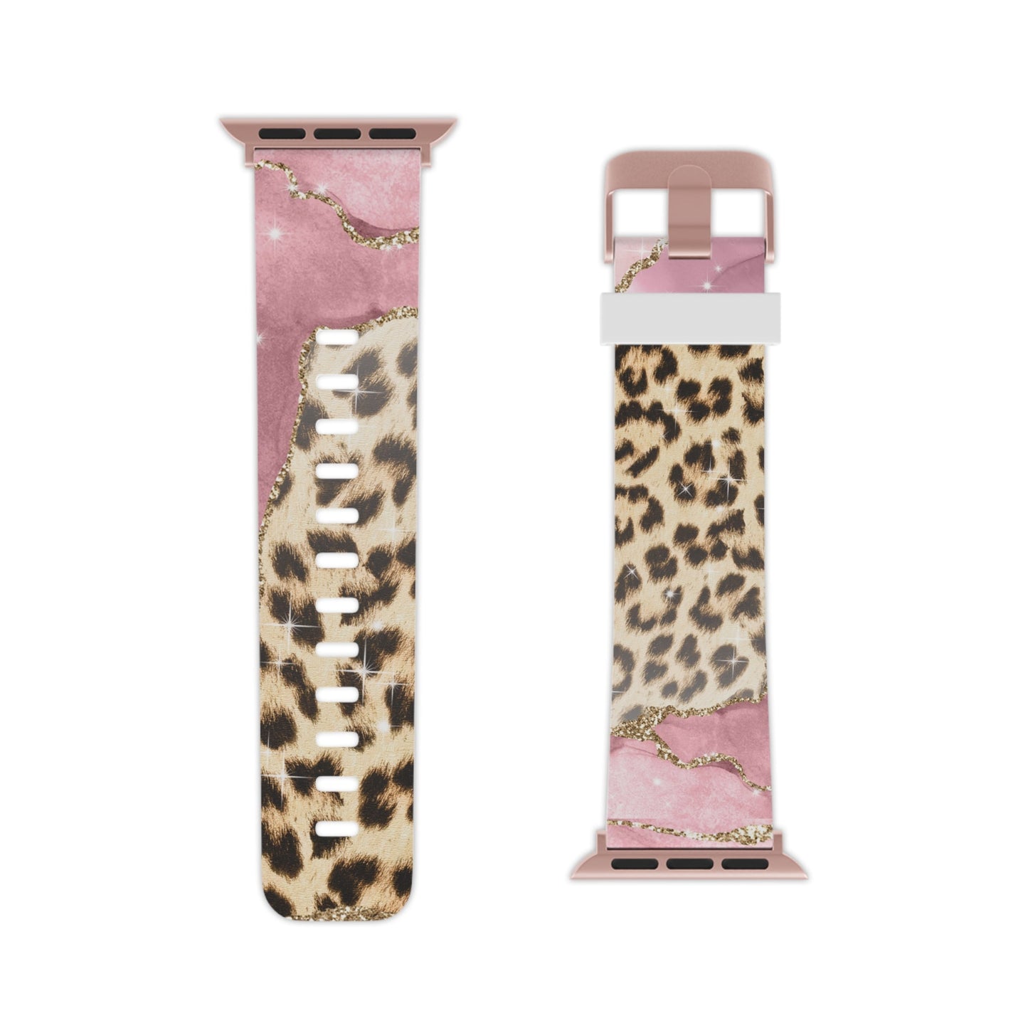 Pink Glam Leopard  Apple Watch Band - BOGO Cases