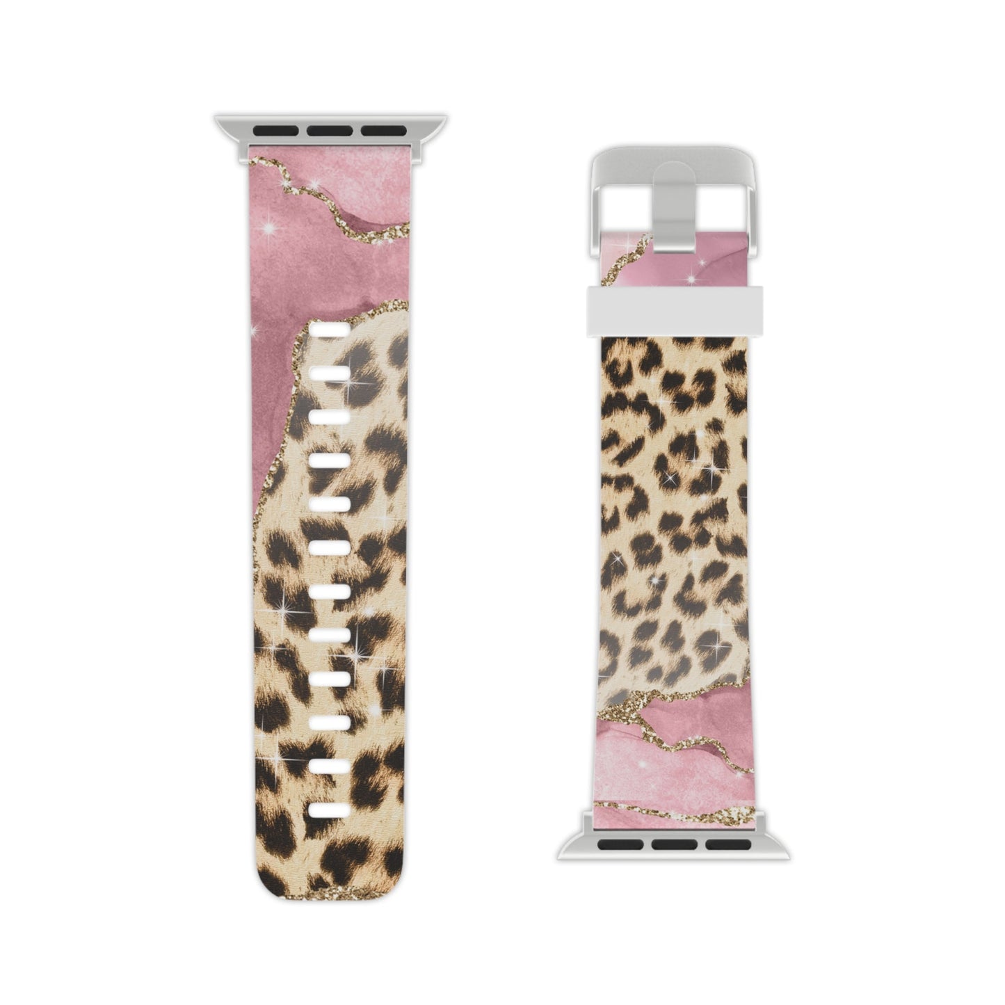 Pink Glam Leopard  Apple Watch Band - BOGO Cases