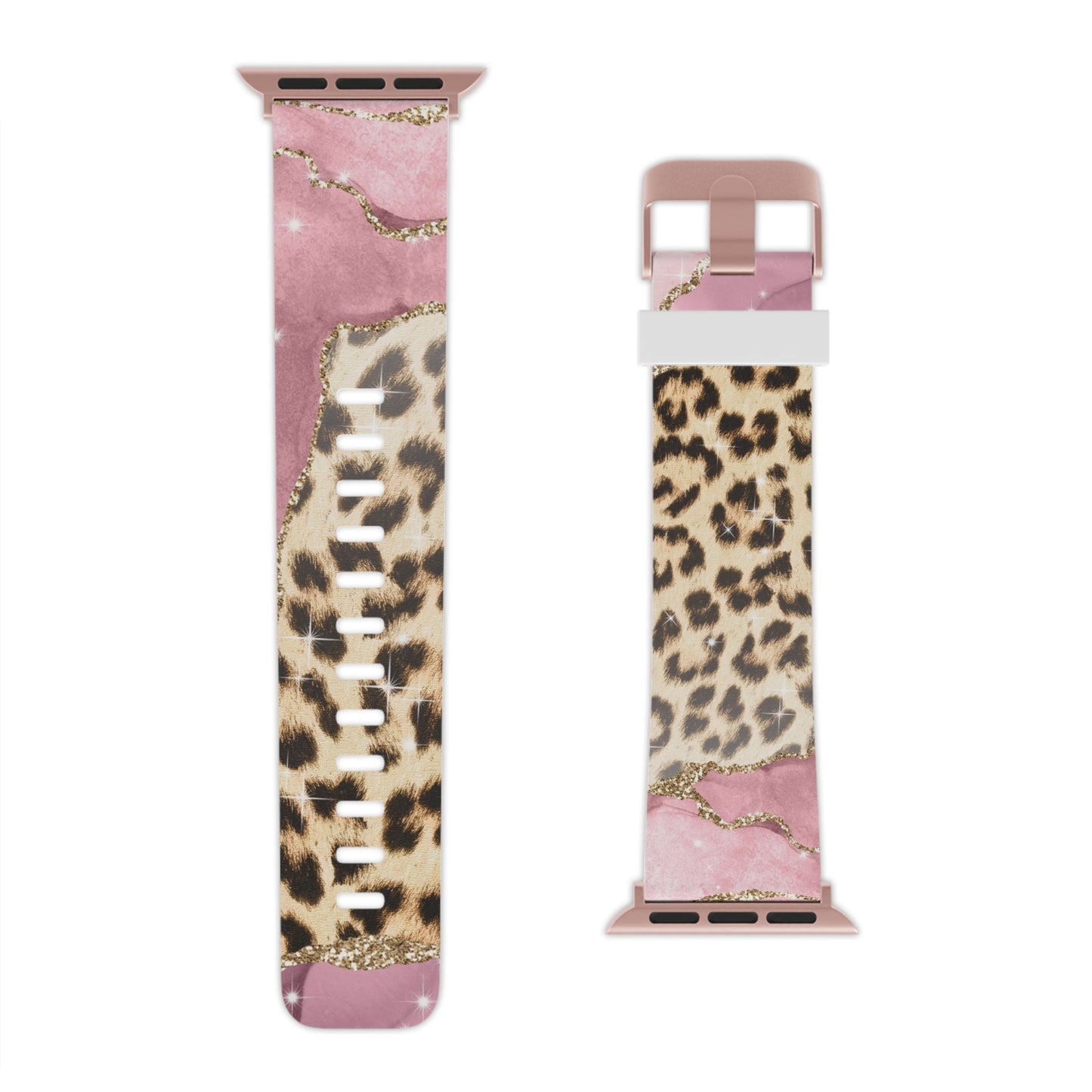 Pink Glam Leopard  Apple Watch Band - BOGO Cases