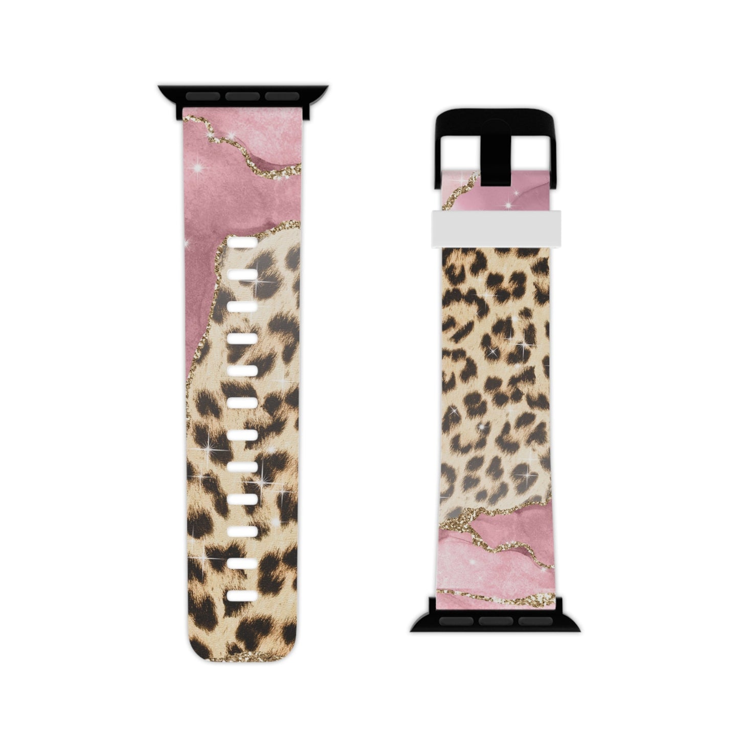 Pink Glam Leopard  Apple Watch Band - BOGO Cases
