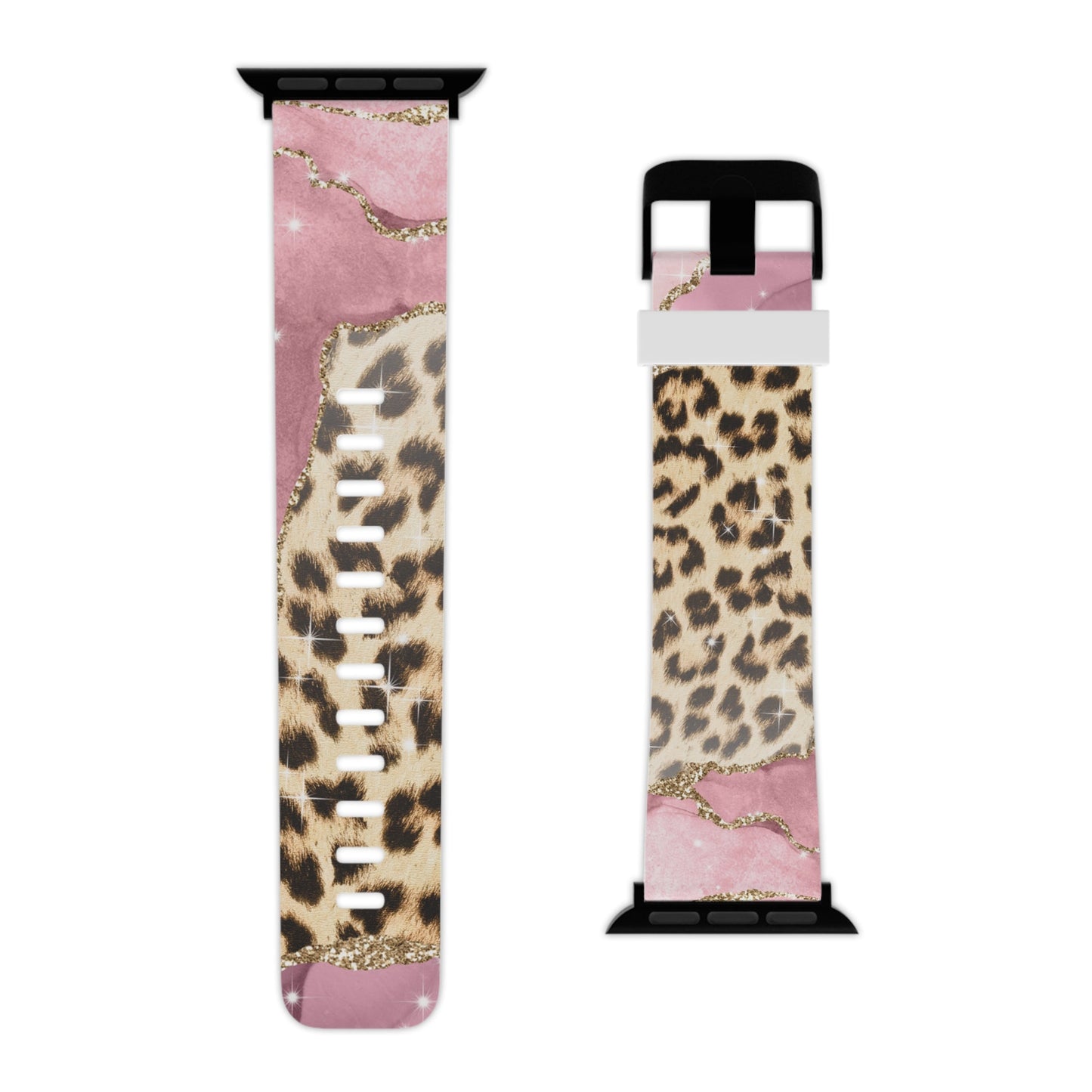 Pink Glam Leopard  Apple Watch Band - BOGO Cases