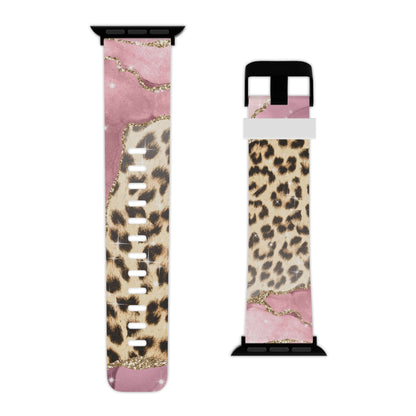 Pink Glam Leopard  Apple Watch Band - BOGO Cases