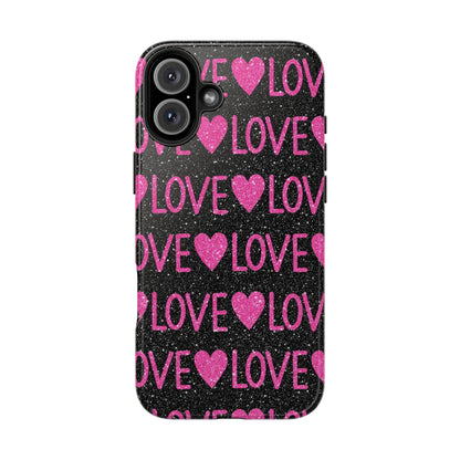 Pink Glitter Love iPhone Case - BOGO Cases