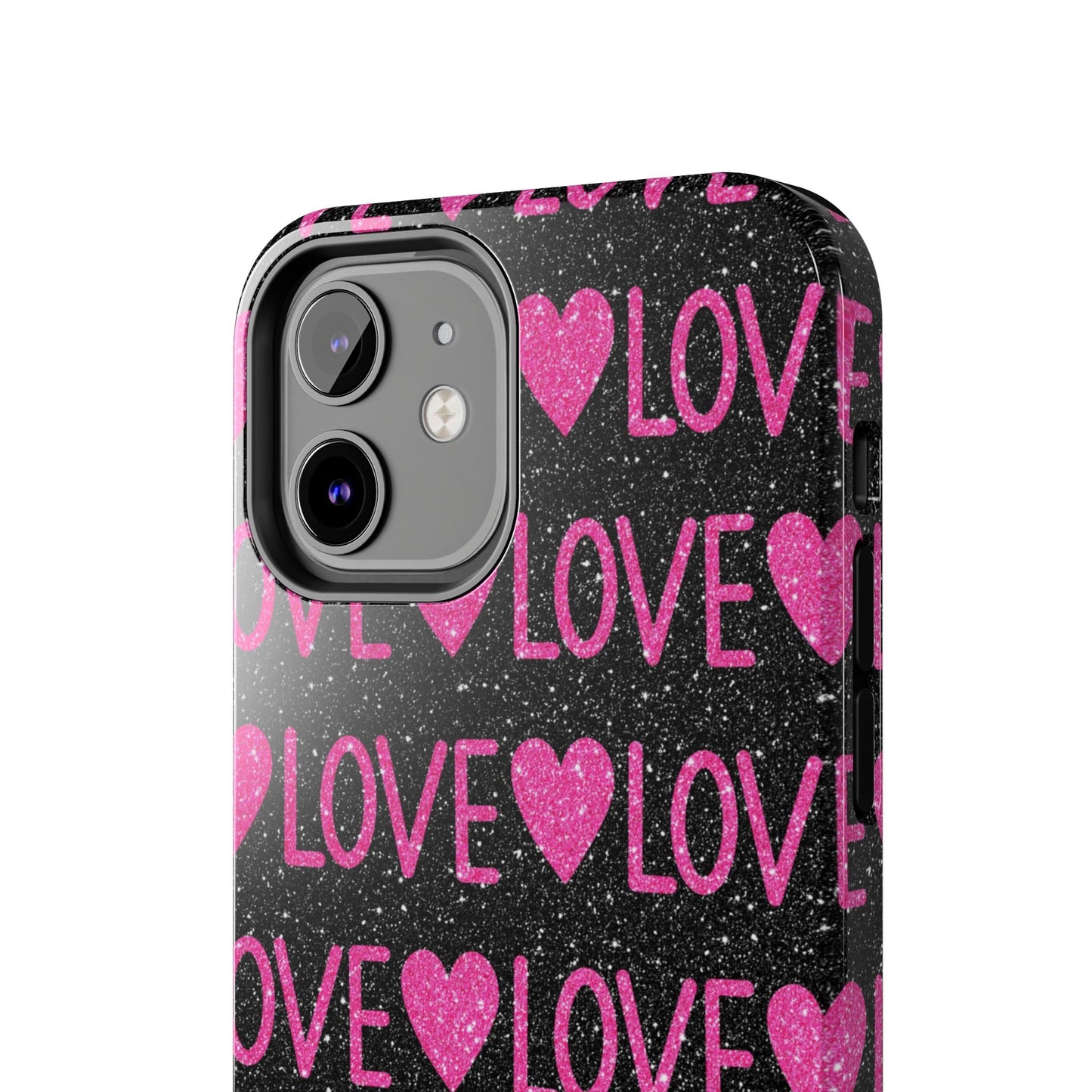 Pink Glitter Love iPhone Case - BOGO Cases