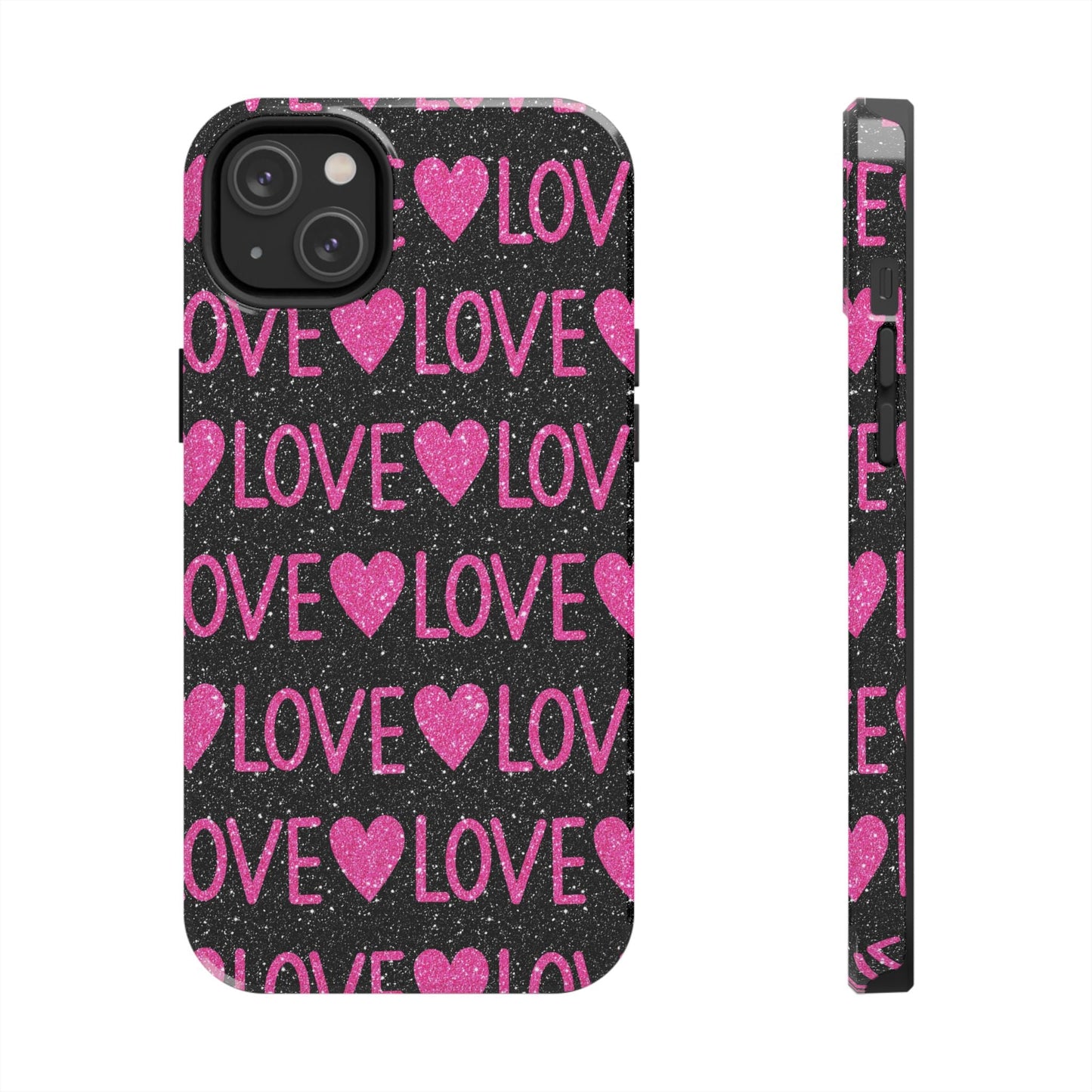 Pink Glitter Love iPhone Case - BOGO Cases