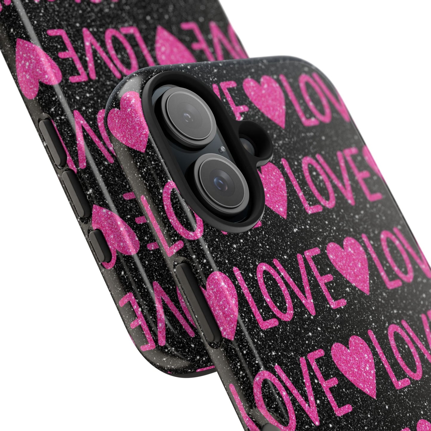 Pink Glitter Love iPhone Case - BOGO Cases