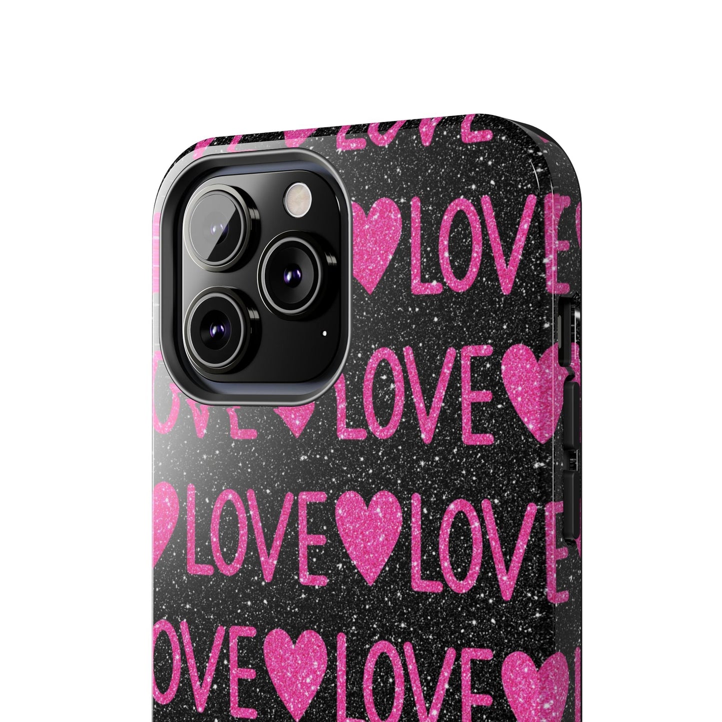 Pink Glitter Love iPhone Case - BOGO Cases