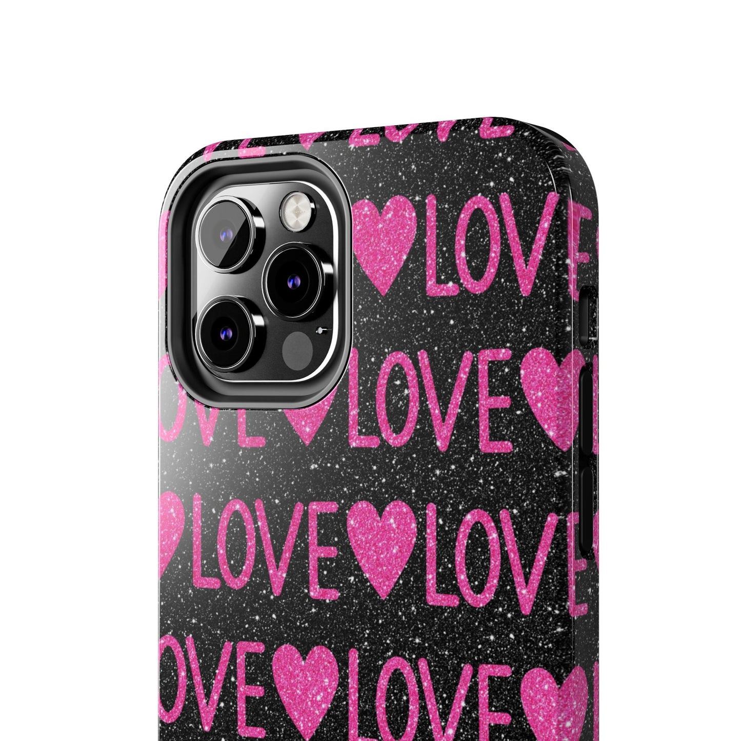 Pink Glitter Love iPhone Case - BOGO Cases