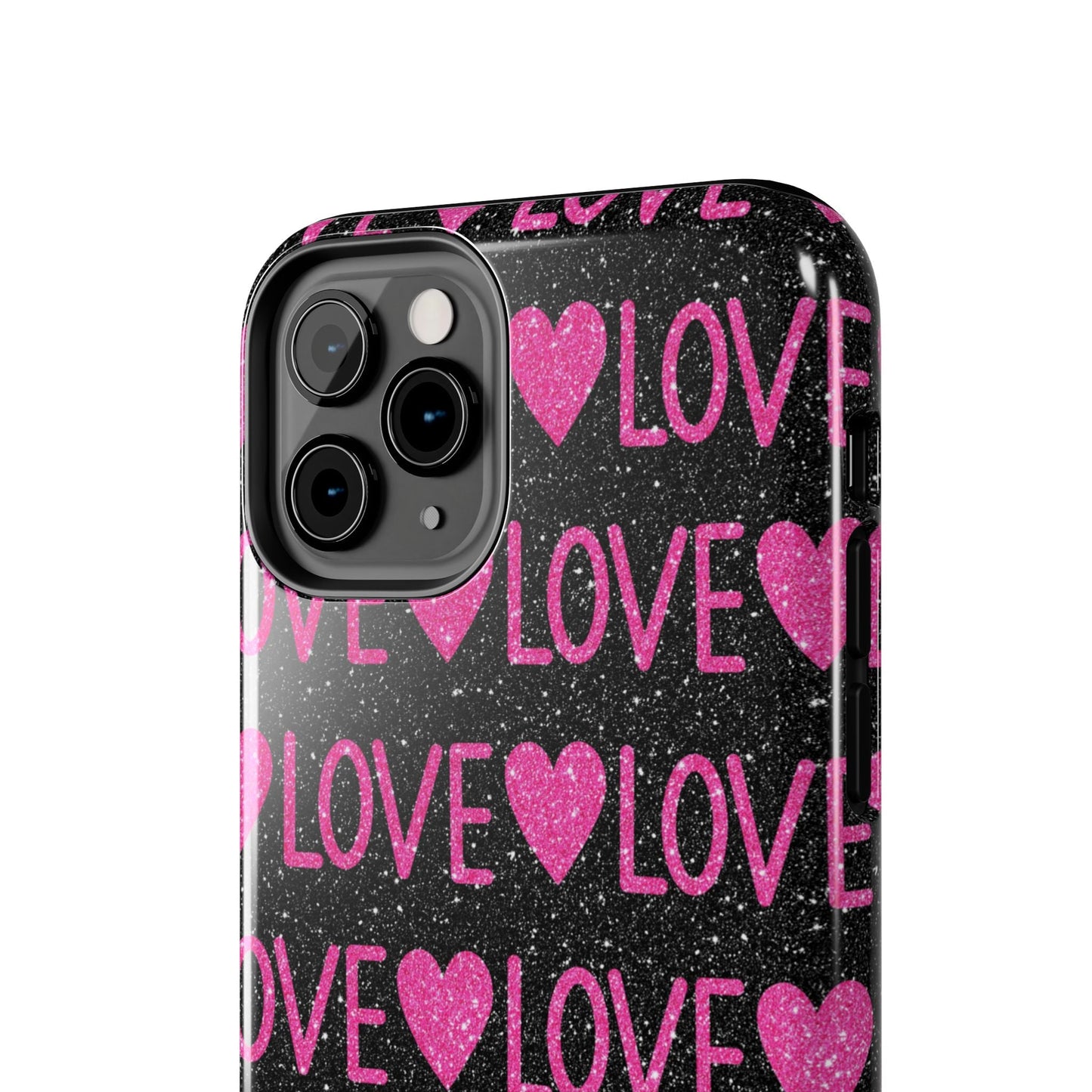 Pink Glitter Love iPhone Case - BOGO Cases