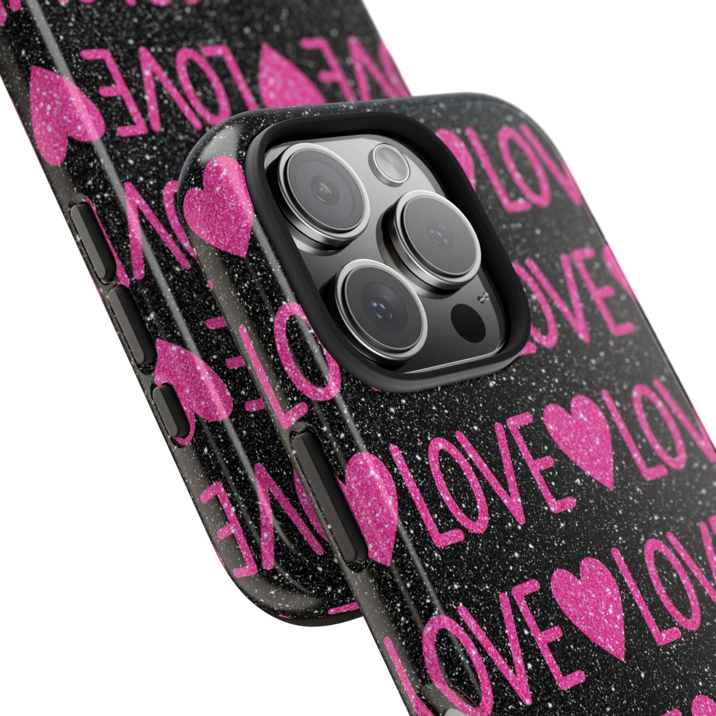 Pink Glitter Love iPhone Case - BOGO Cases