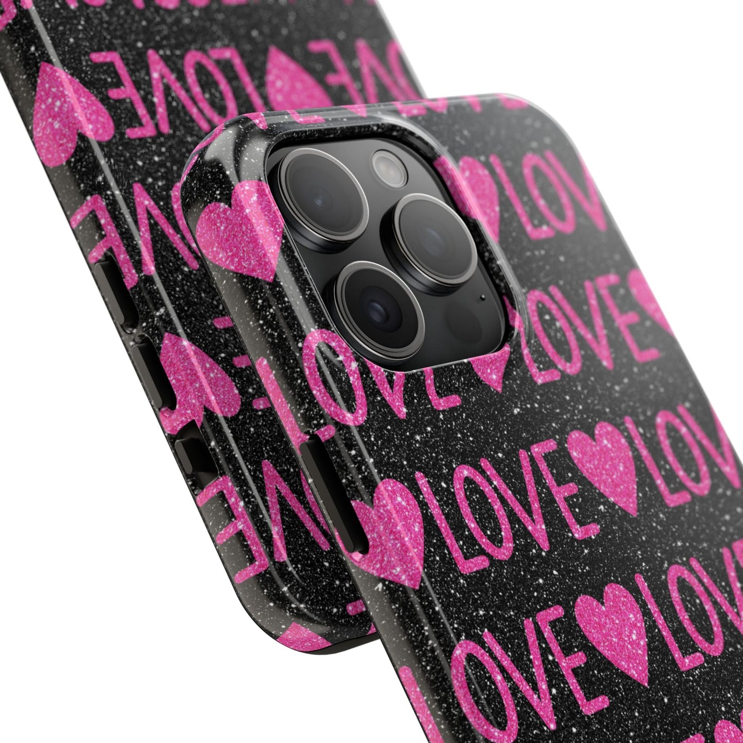 Pink Glitter Love iPhone Case - BOGO Cases