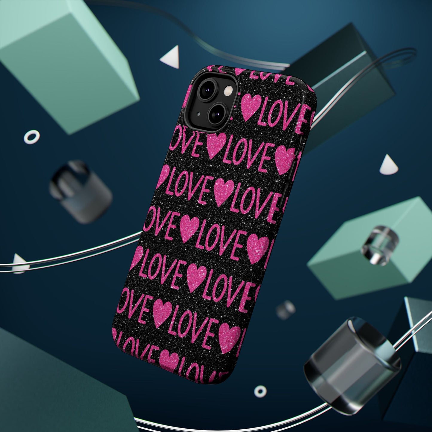 Pink Glitter Love MagSafe Case - BOGO Cases