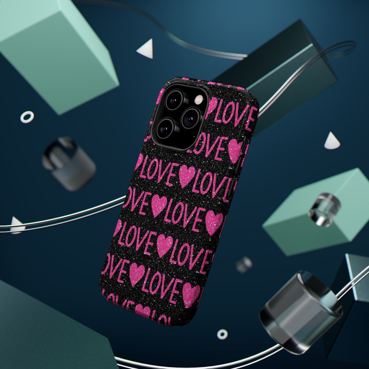 Pink Glitter Love MagSafe Case - BOGO Cases