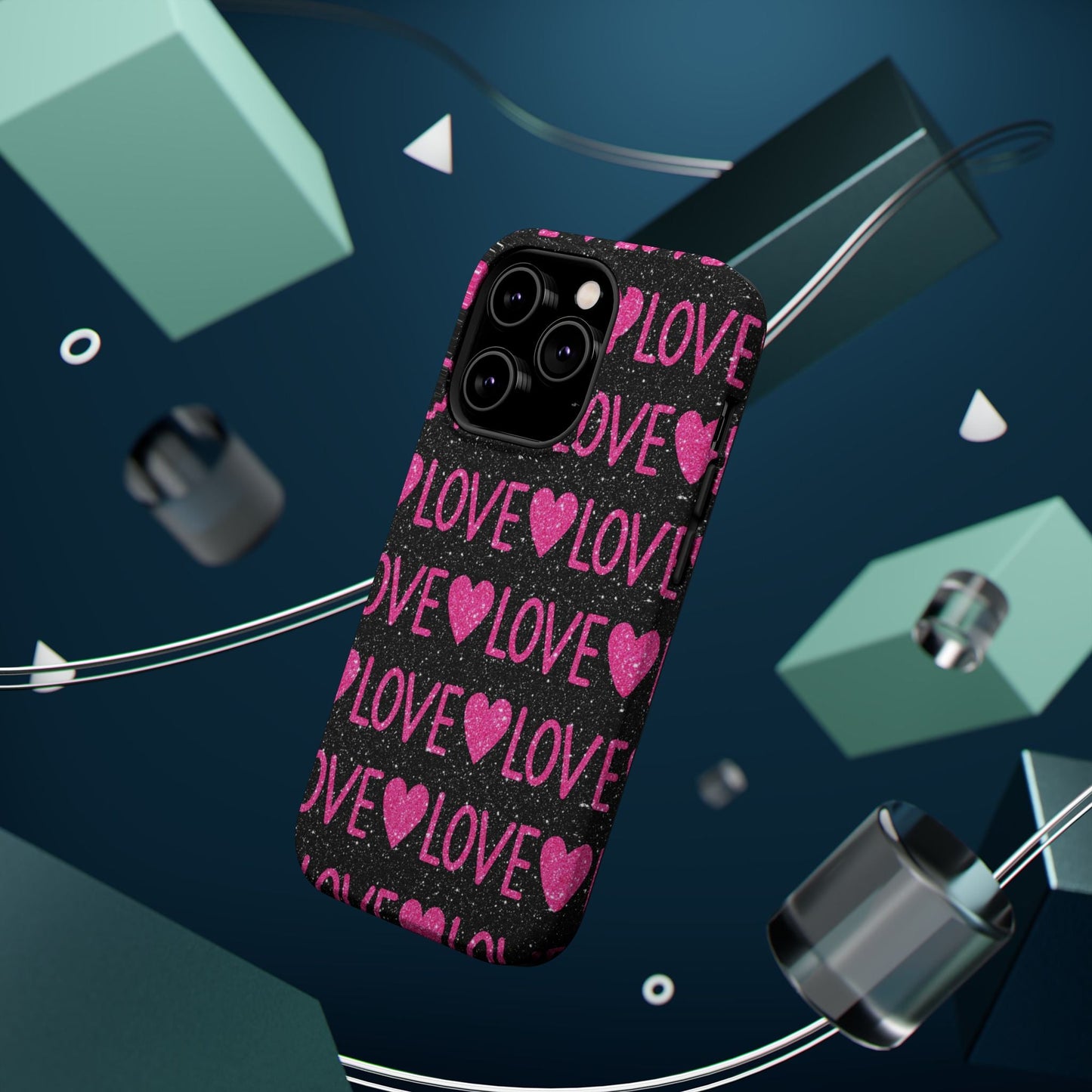 Pink Glitter Love MagSafe Case - BOGO Cases