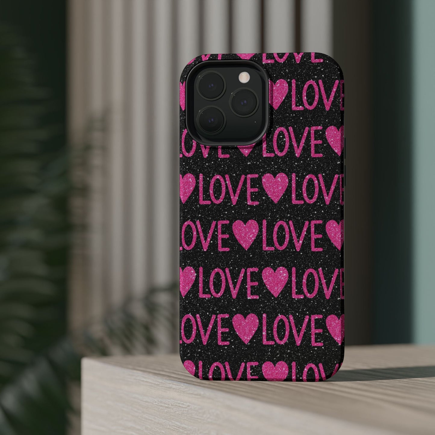 Pink Glitter Love MagSafe Case - BOGO Cases