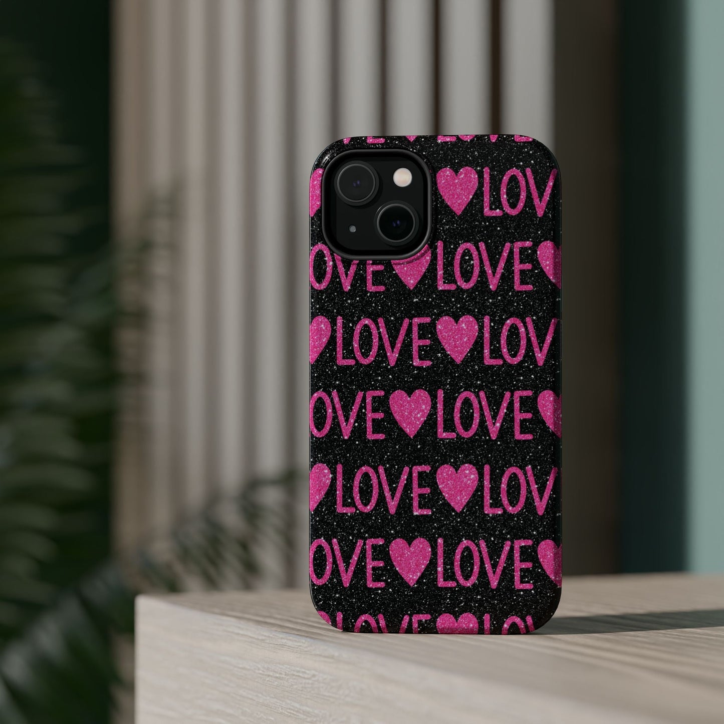Pink Glitter Love MagSafe Case - BOGO Cases