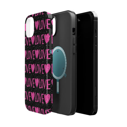 Pink Glitter Love MagSafe Case - BOGO Cases