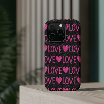 Pink Glitter Love MagSafe Case - BOGO Cases