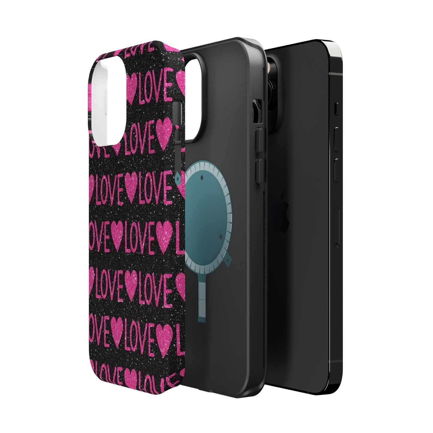 Pink Glitter Love MagSafe Case - BOGO Cases
