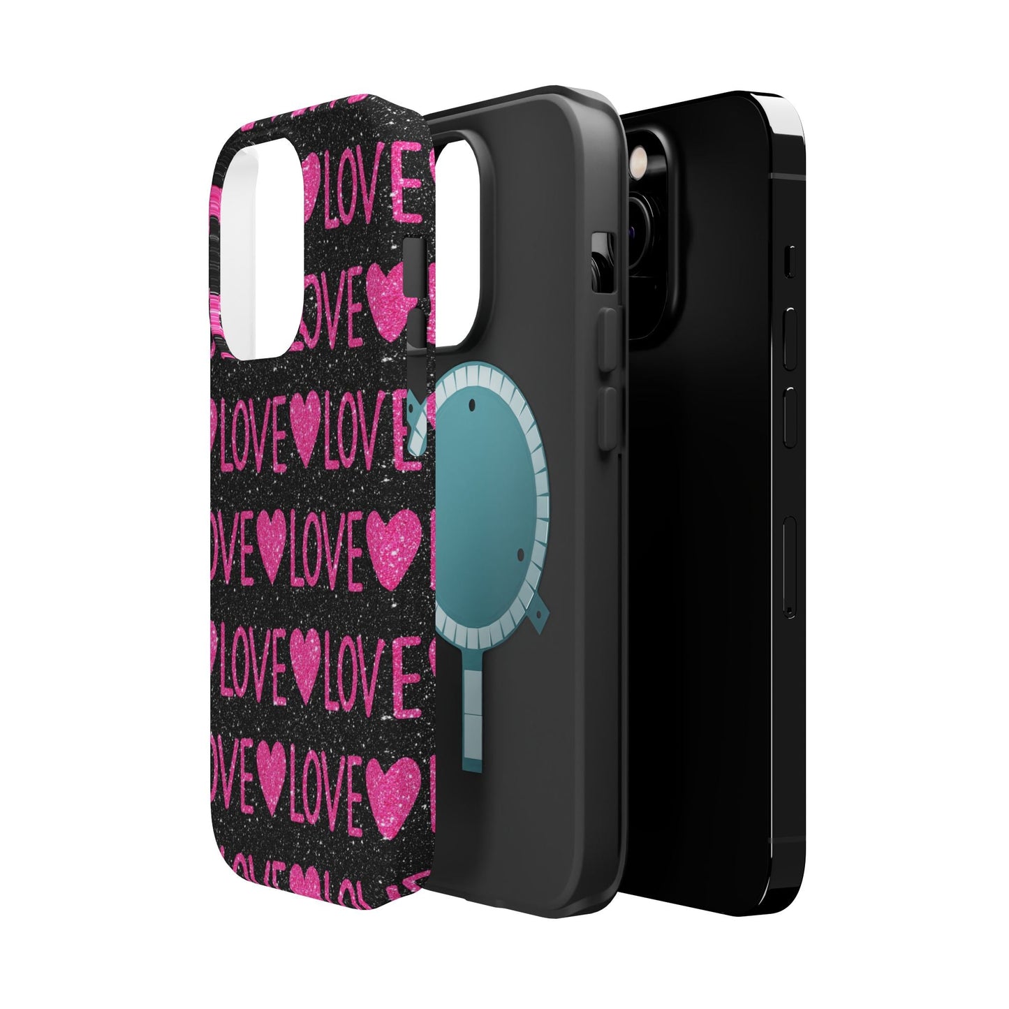 Pink Glitter Love MagSafe Case - BOGO Cases