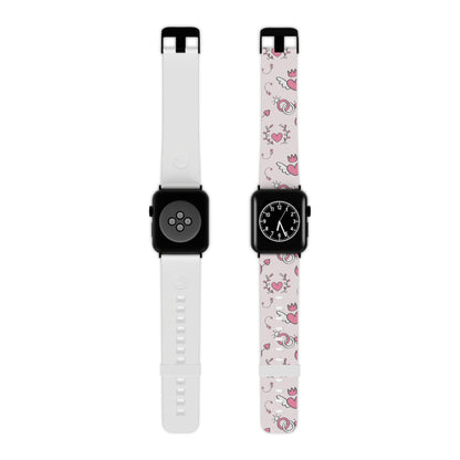 Pink Love Icons Apple Watch Band - BOGO Cases