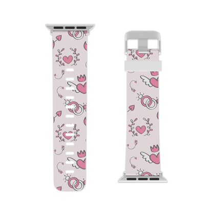 Pink Love Icons Apple Watch Band - BOGO Cases