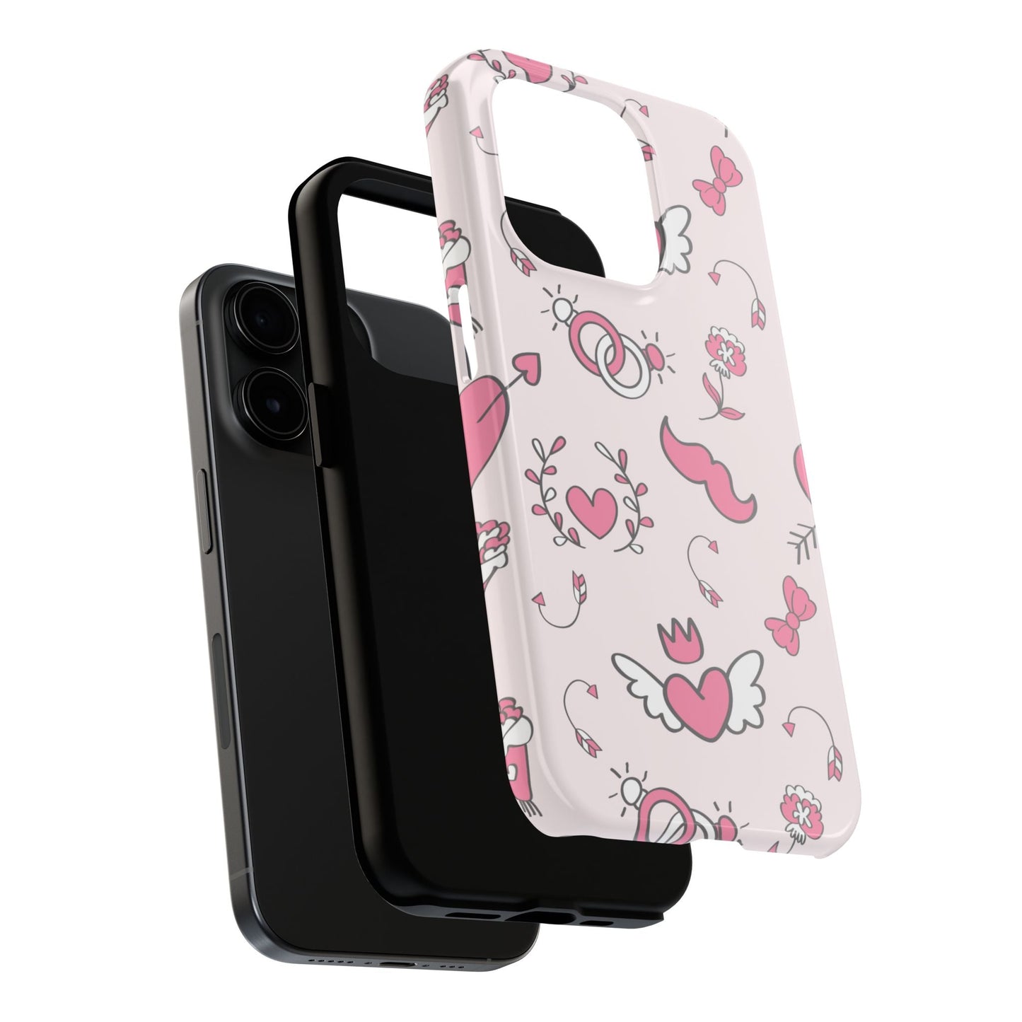 Pink Love Icons iPhone Case - BOGO Cases