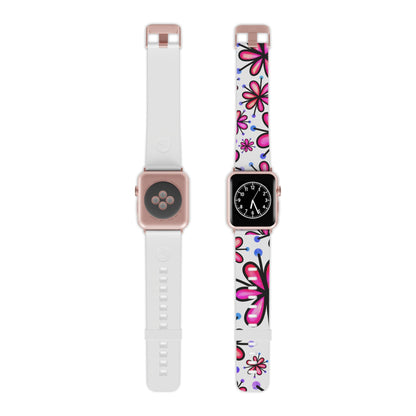  Pink Retro Bloom Apple Watch Band - BOGO Cases
