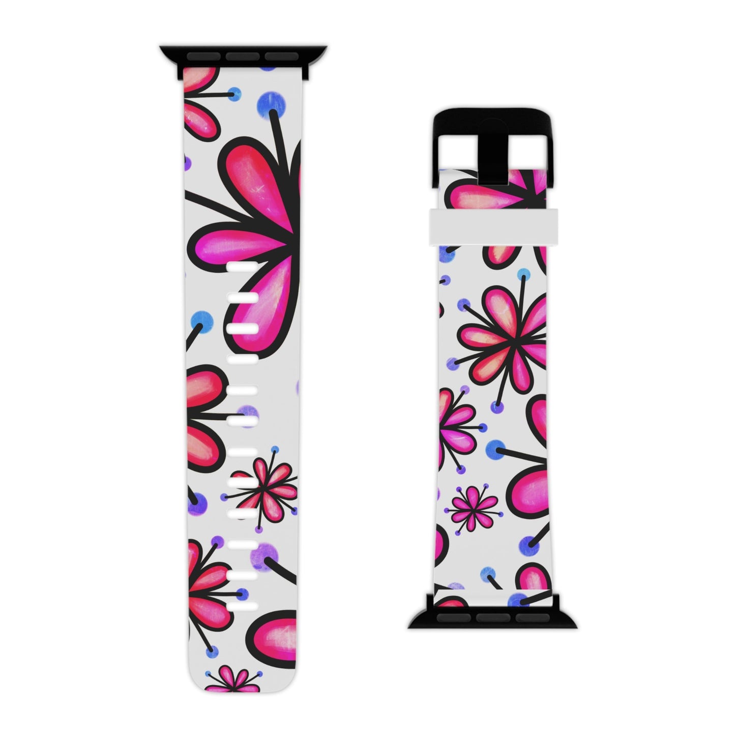  Pink Retro Bloom Apple Watch Band - BOGO Cases