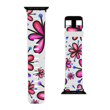  Pink Retro Bloom Apple Watch Band - BOGO Cases
