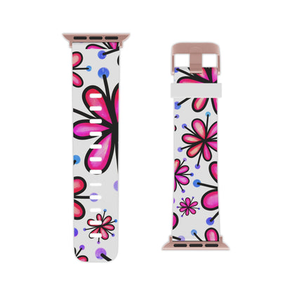  Pink Retro Bloom Apple Watch Band - BOGO Cases