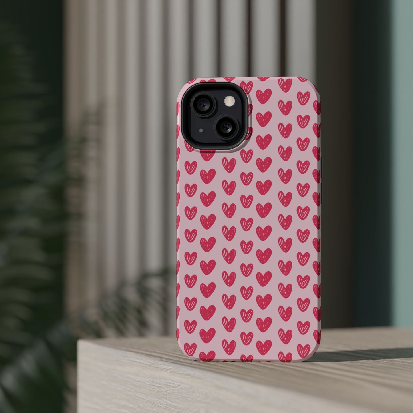 Pink Sketched Hearts – MagSafe Case - BOGO Cases