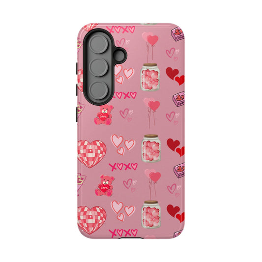 Pink Valentine Love Collage – Samsung Galaxy Case - BOGO Cases