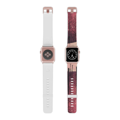 Pink Winter Twilight Forest Apple Watch Band - BOGO Cases