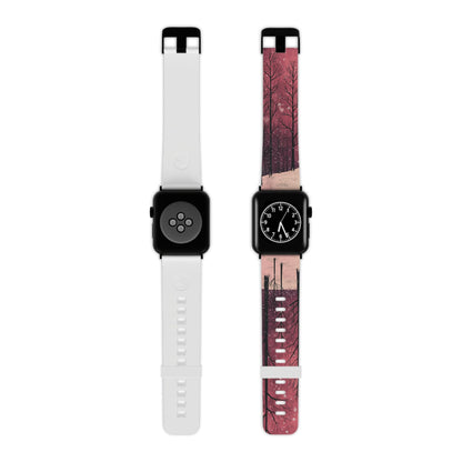 Pink Winter Twilight Forest Apple Watch Band - BOGO Cases