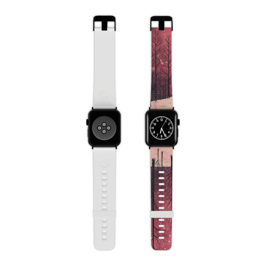 Pink Winter Twilight Forest Apple Watch Band - BOGO Cases