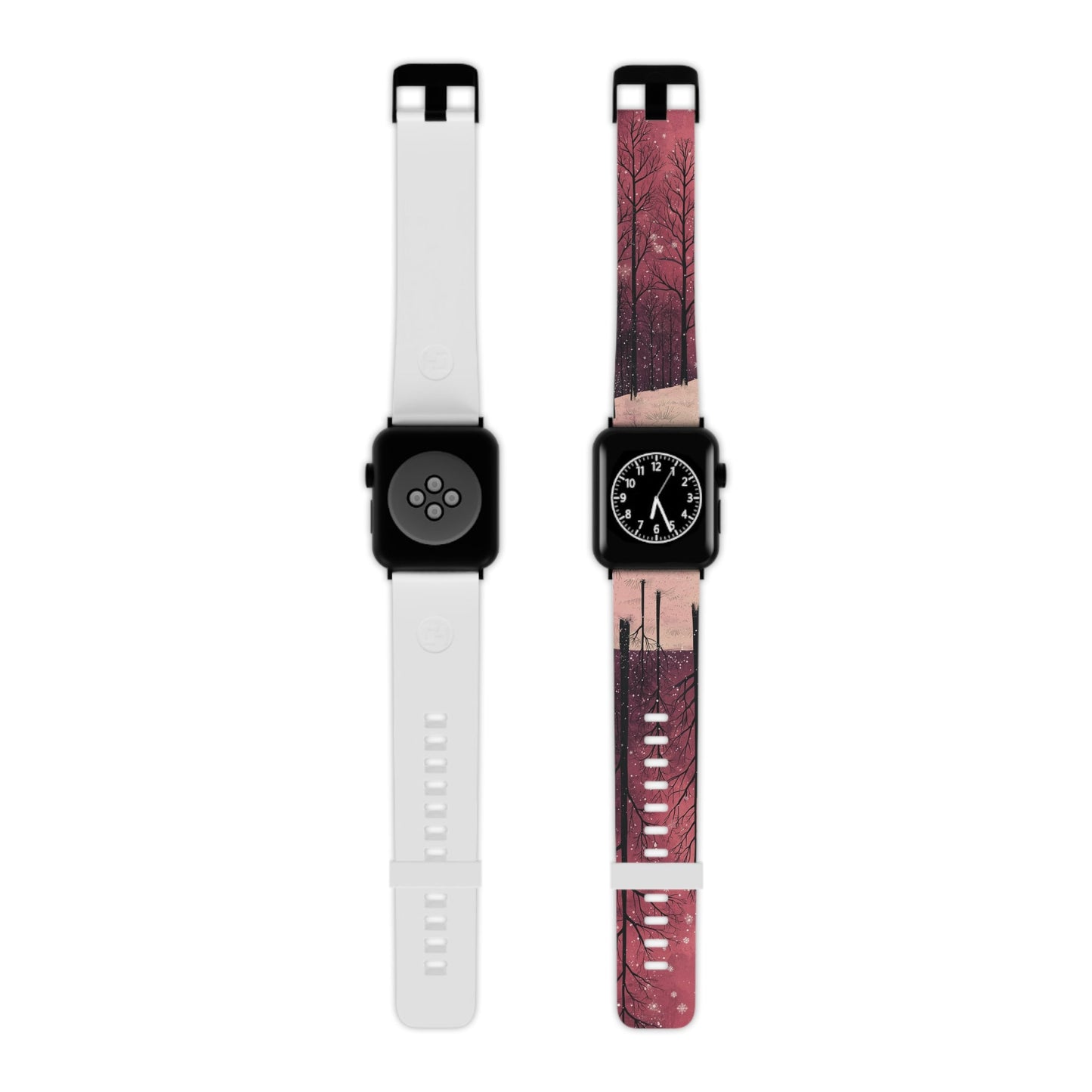 Pink Winter Twilight Forest Apple Watch Band - BOGO Cases